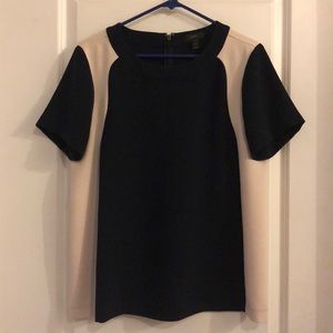 J.Crew colorblock crepe top. Size 10.